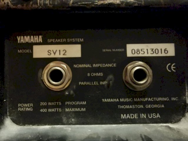 YAMAHA EMX660 + SV12 USA ZVUČNICI