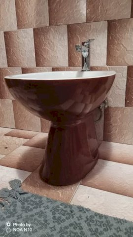 Bide, ispravan, s pipom, smeđi