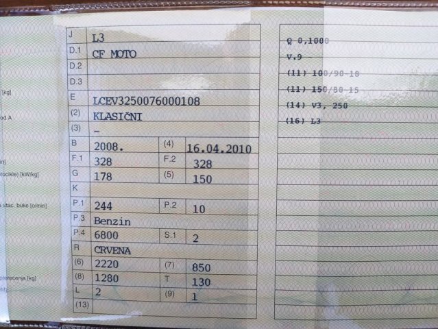 CFmoto CF250T-3 250 cm3, 2008 god.