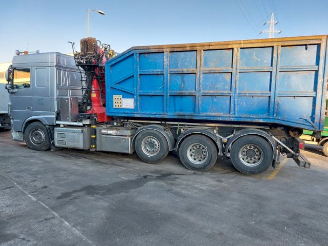 DAF XF 460 SC - abrollkipper - Palfinger epsilon