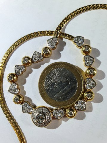 Dijamantna znatna ogrlica 18K/750