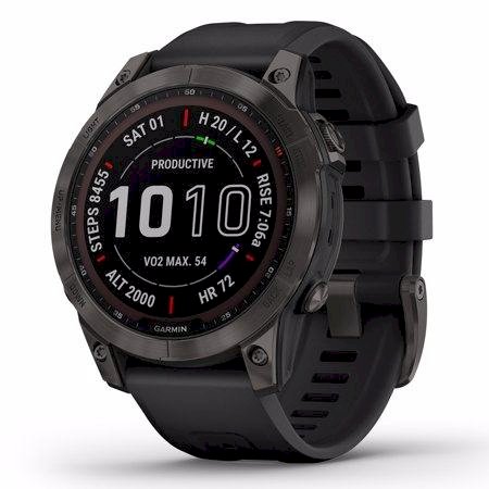 Garmin Fenix 7 Sapphire SOLAR, Carbon Gray Titani