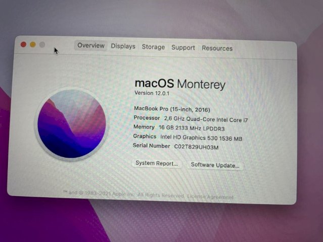 MacBook Pro 15 Retina / i7 / 16GB / TouchBar
