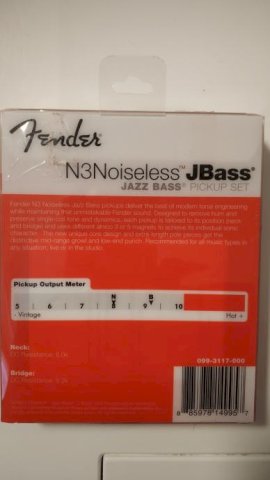 N3Noiseless JAZZ BASS Pickup Set - Fender