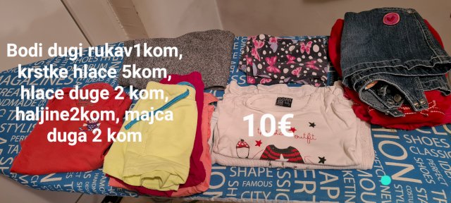 Odjeca raznih velicina i obuca za curicu