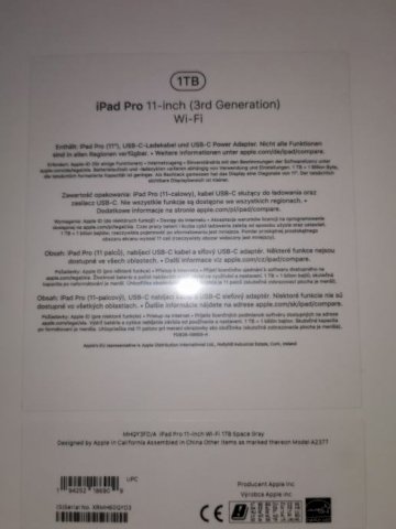 IPad Pro 11-inch (1TB)zamjena 3rd Generation