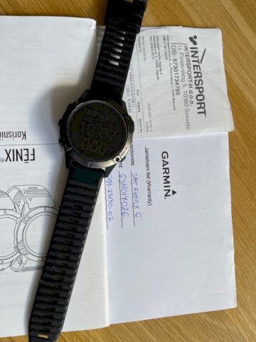 Garmin Fenix 6 Sapphire Carbon Gray-Black 46 mm