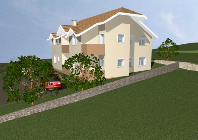 Zemljište s temeljom za zgradu sa 6 stanova