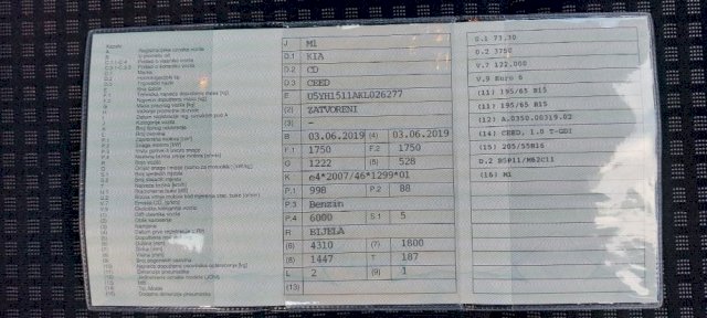 Kia Ceed (cee'd) 1,0