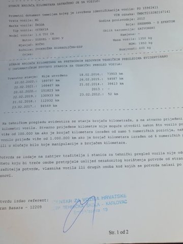 Škoda Octavia 1,6 TDI SERVISNA ŠKODA HR.AUTO...