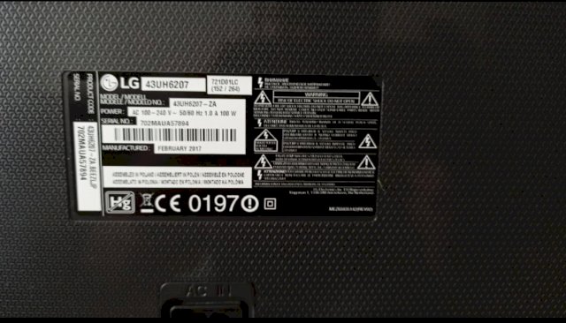 Smart LG LED 43 inčni tv