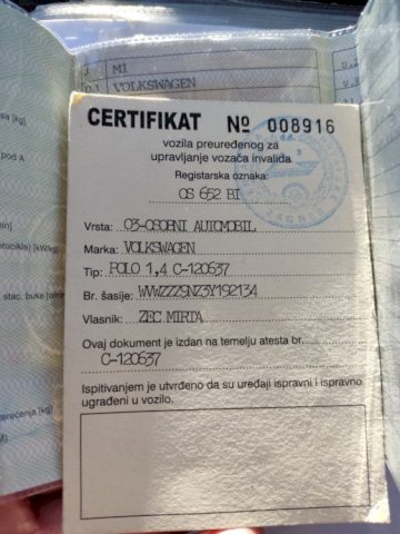 VW Polo 1,4 klima automatik.