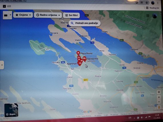 poljoprivredno zemljište na moru vrsi-nin