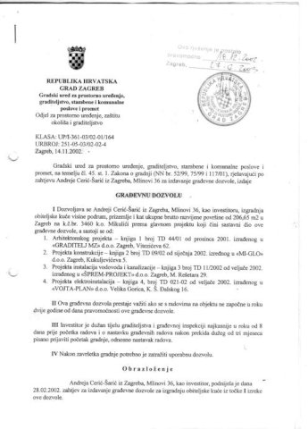 zamjena za stan ili pp. Građ.zem.zapošeta gradn